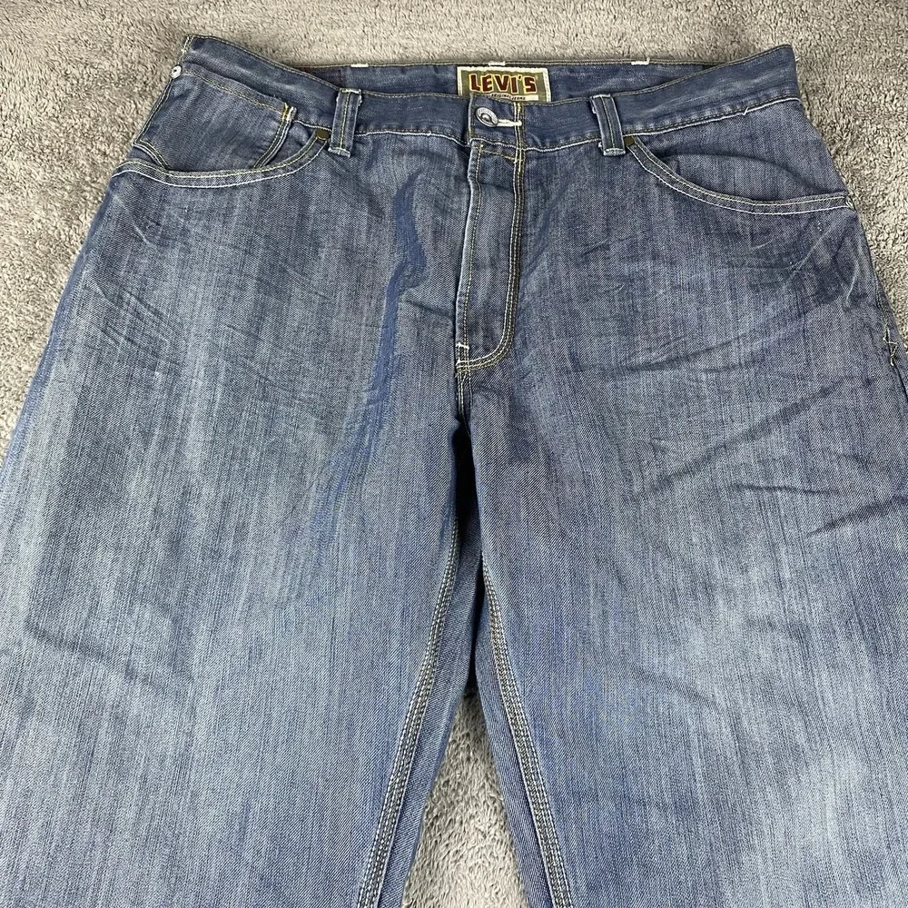 Levis 559 Relaxed Straight Fit Jeans Mens 38x32 Blue‎ Medium Wash Mid Rise